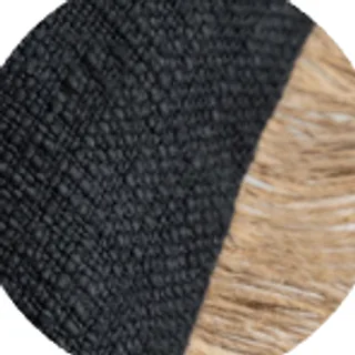 Charcoal linen against jute