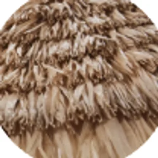 Natural straw fringe